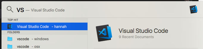 Visual Studio Code icon - black box with blue ribbon inside