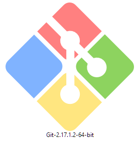 git installation icon, looks like a tree branch inside 4 colored squares