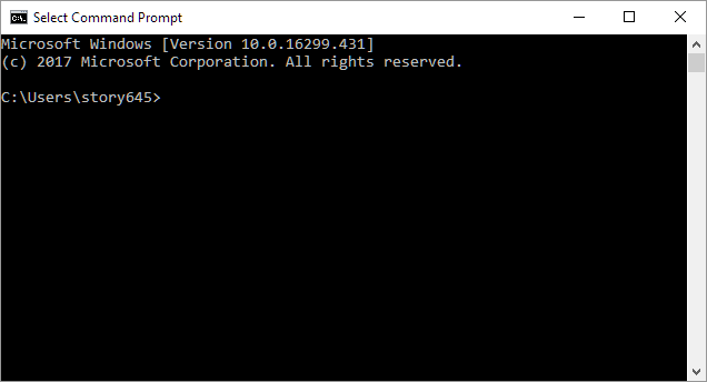 image of a windows command prompt terminal. The